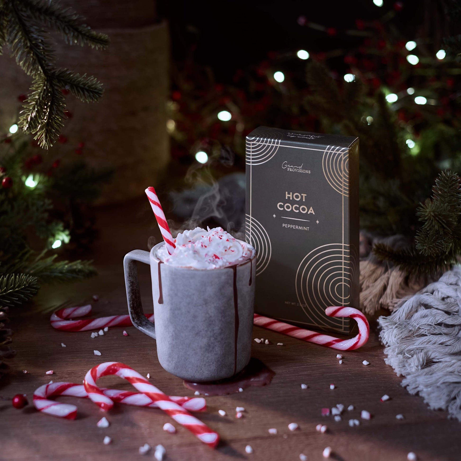 Cozy Up with Our Peppermint Hot Chocolate for Two Grand Provisions