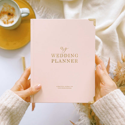 Blush and Gold Foil Luxury Wedding Planner Book