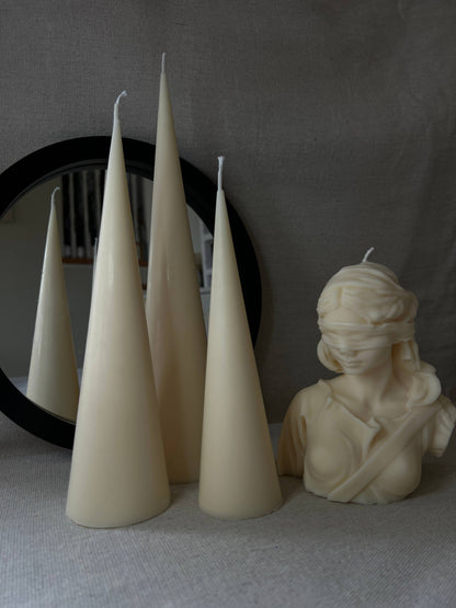 Handmade Spire Cone Candles Allure CA