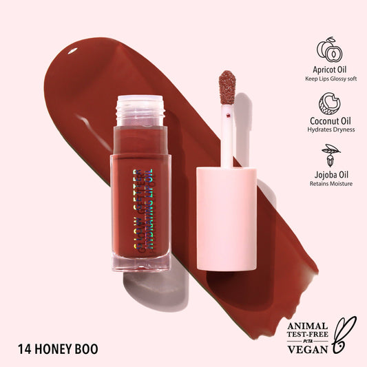 Glow Getter Hydrating Lip Oil (014, Honey Boo) Moira Cosmetics