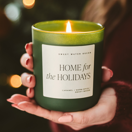 Home for the Holidays Candle Sweet Water Decor