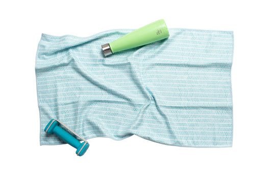 Anywhere Towel - Branches in Turquoise