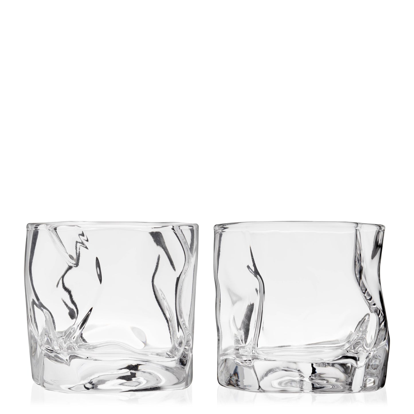 Viski Crumpled Cocktail Glasses